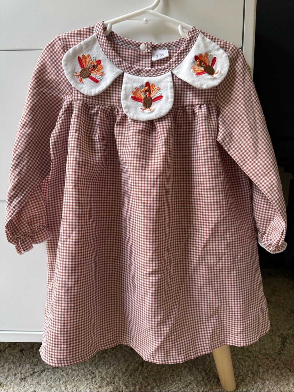 Embroidered Thanksgiving dress